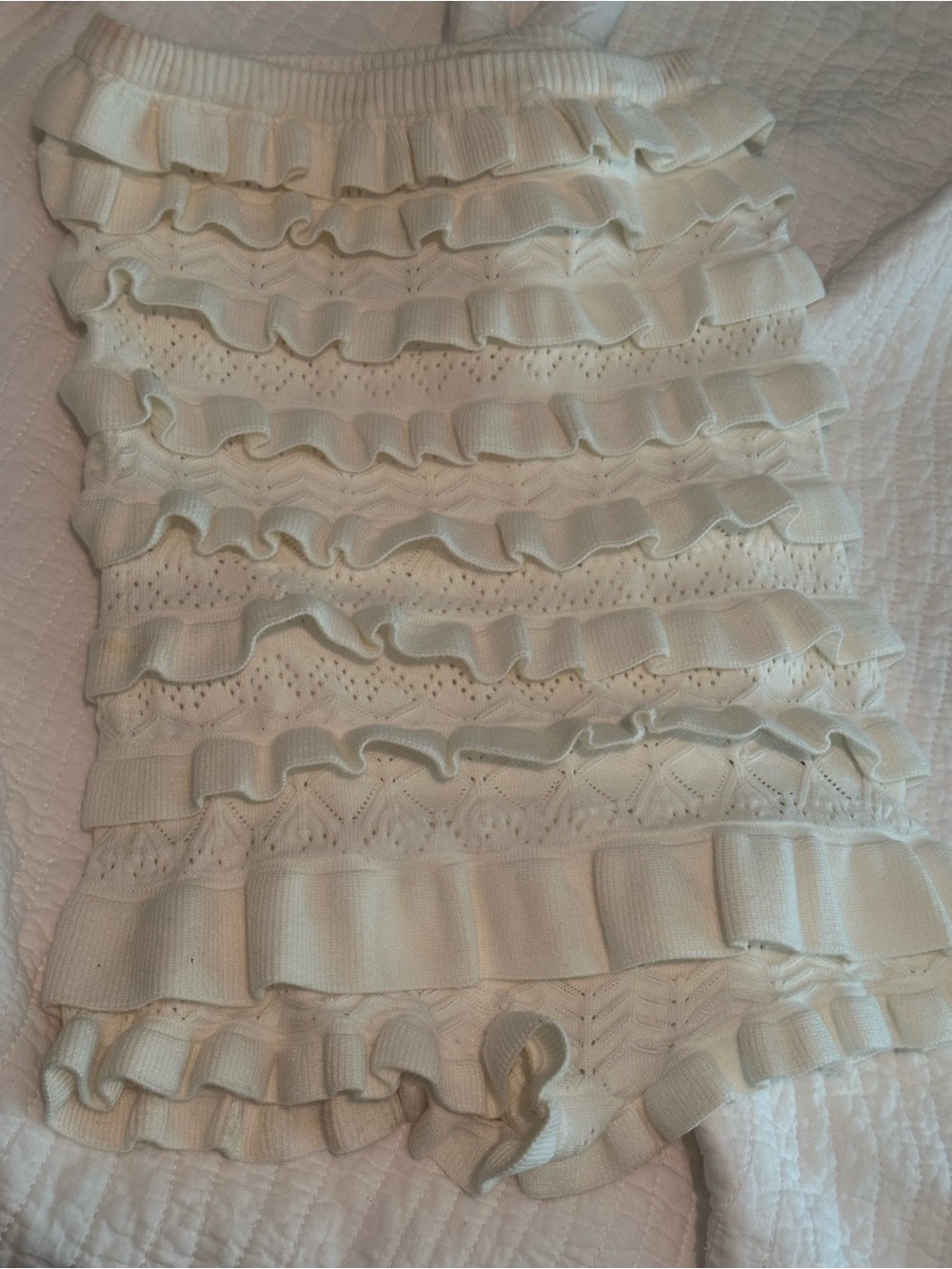 Edikted robin ruffle knit romper